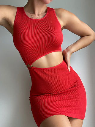 Bridget Mini Dress (Red)