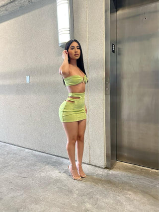 Gigi Skirt Set (green)